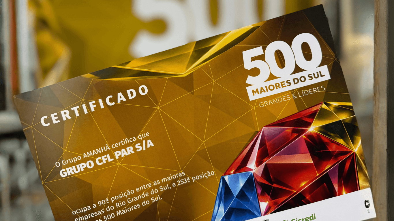 CFL é uma das maiores empresas do Sul do Brasil, de acordo com o ranking do Grupo AMANHÃ