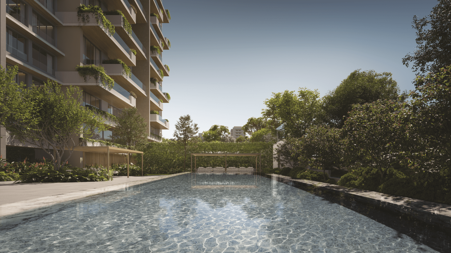 Piscina externa aquecida
