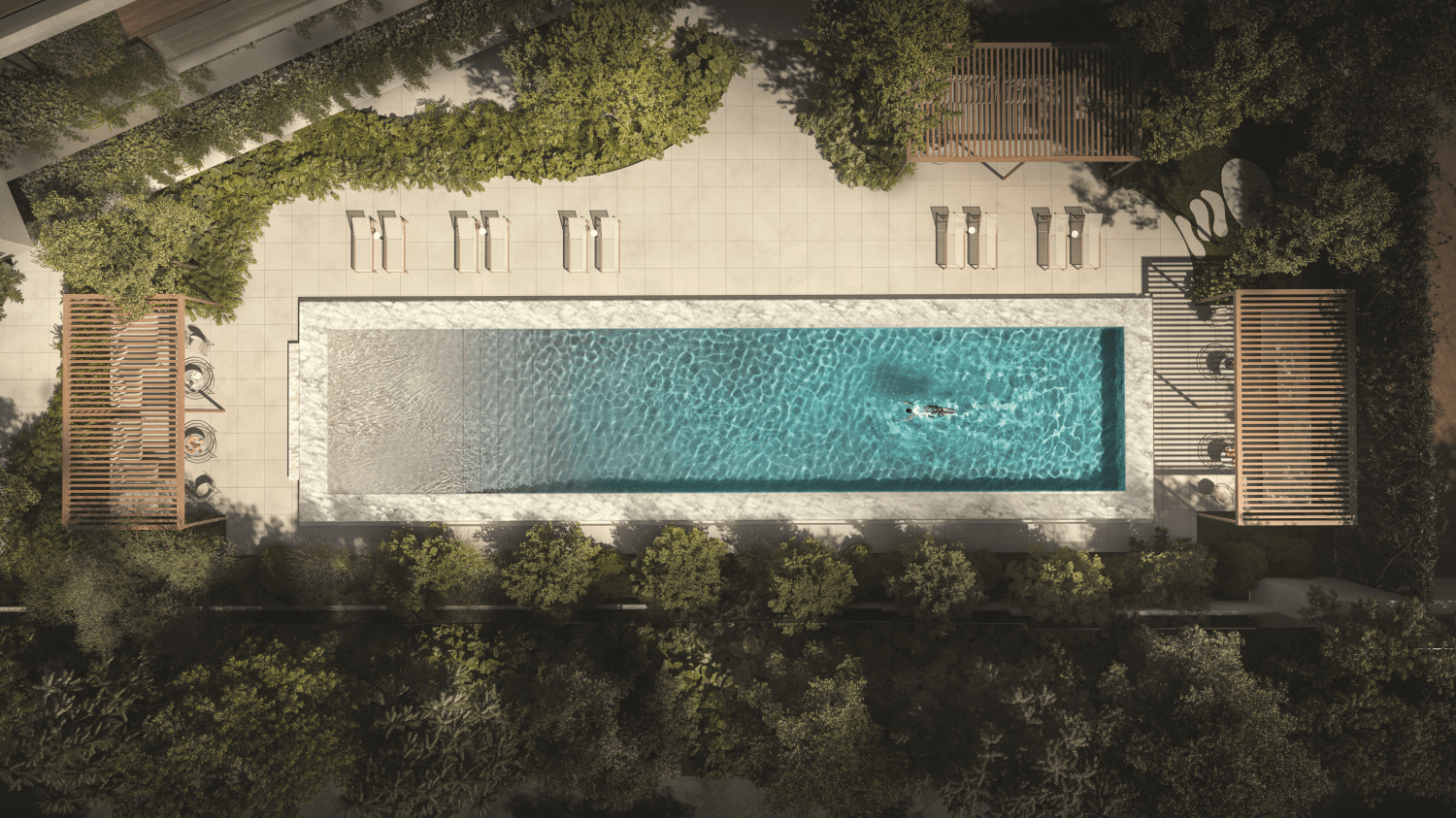 Piscina externa aquecida