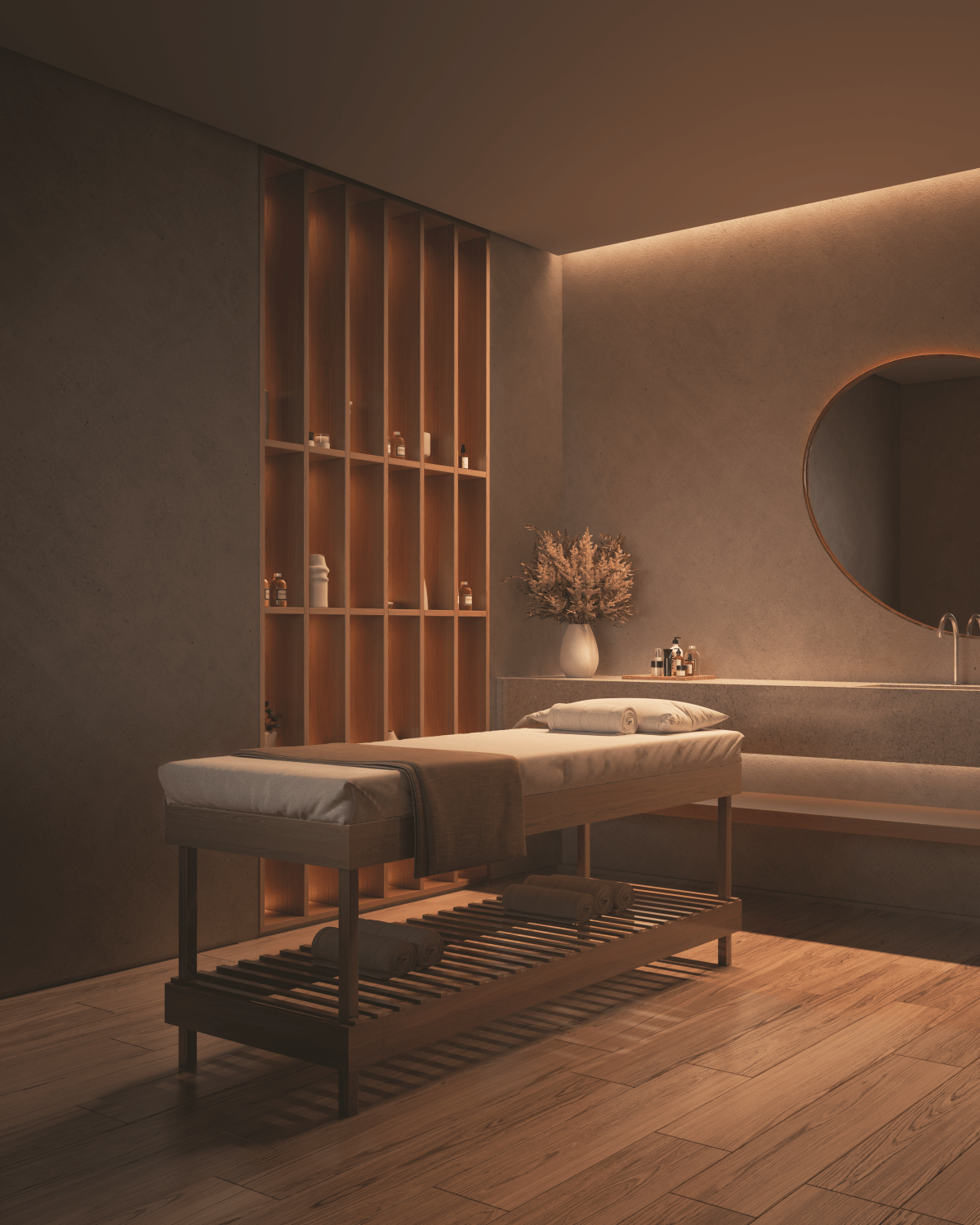 Wellness spa - Espaço massagem e sauna seca