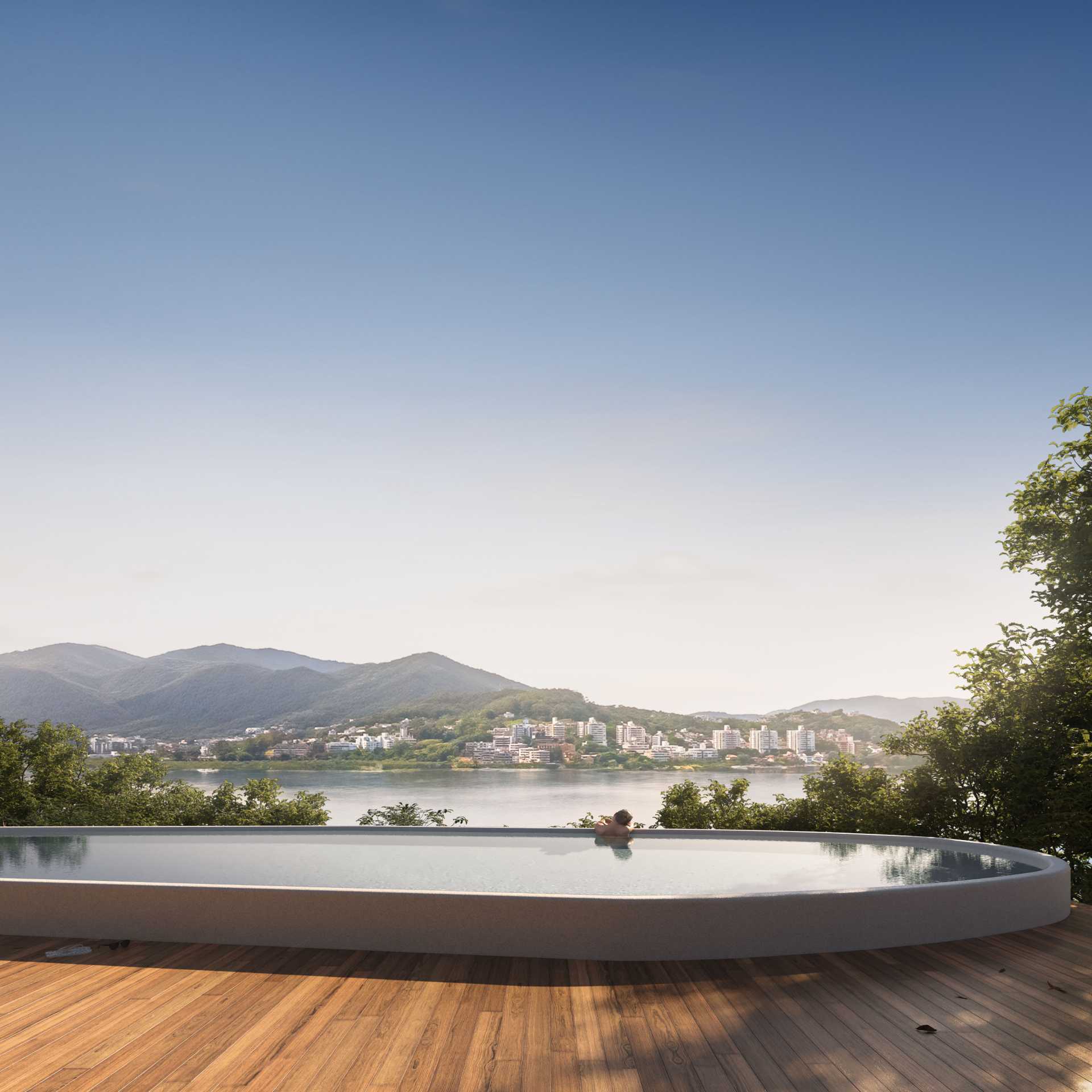 Piscina externa aquecida
